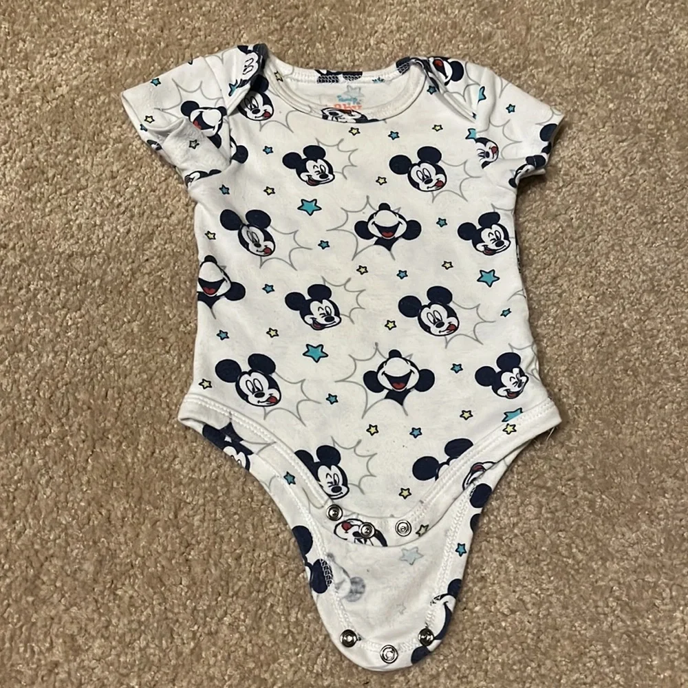 0-3M DISNEY Mickey Mouse (set of 3) Onesie